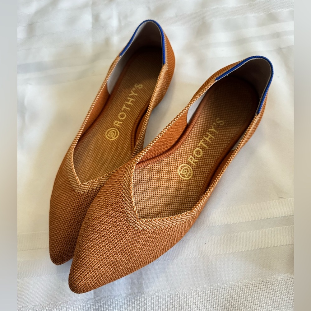 Rothy's OG Fawn Points EUC Size 8.5 - Picture 1 of 5